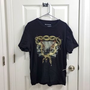 True Religion Embroidered Snakes and Skulls Tee